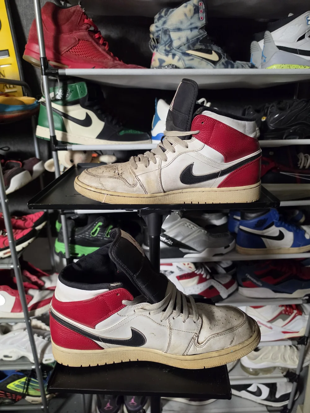 🔥 Nike Air Jordan 1 Chicago Men Size 13 Retro High Top Sneakers White/Red/Black